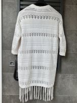 Reserved Swetr boho kremowy rozmiar S