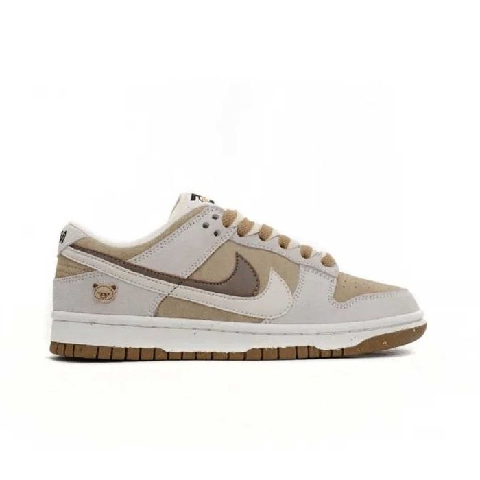 Мужские кроссовки Nike SB Dunk Low SE 85 Double Swoosh Grey Khaki Bear