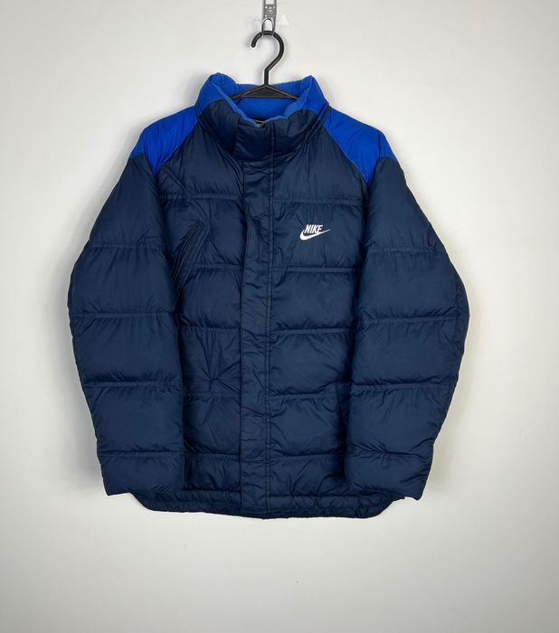 Puffer Jacket Nike Small Logo Y2K Zipped Kurtka Puchowa