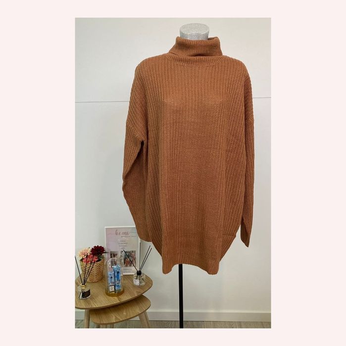 Vestido Mini Midi Manga Comprida L-XL