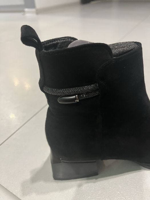 Filippo Botki skórzane z aplikacją