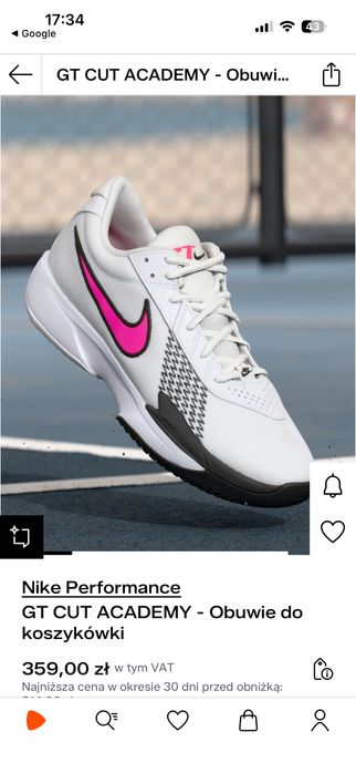 Buty Nike GT do koszykówki