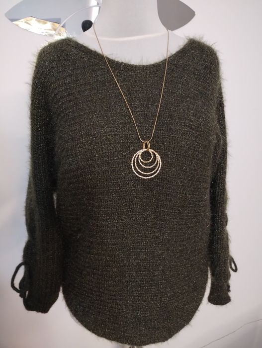 Sweter ciemna oliwka, lub khaki