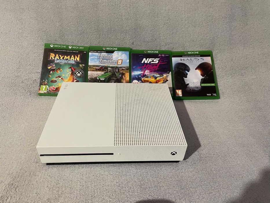 Konsola Xbox One S 1TB | Pełen Zestaw + Pad + 5 Gier (Forza Horizon 3!)