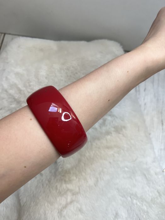 Bransoletka lata 60s 70s lucyt lucite klasyczna duża bangle classy 33