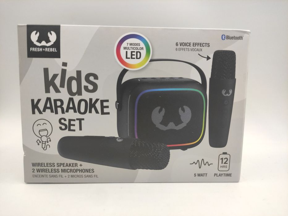 Na Lewara Głośnik z na mikrofonami Fresh'n Rebel Kids karaoke