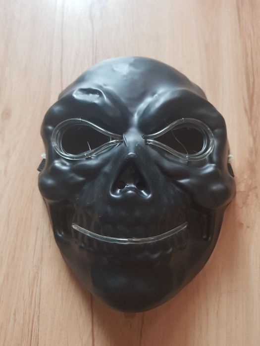 ŚWIECĄCA Plastikowa maska na twarz Kosciotrup