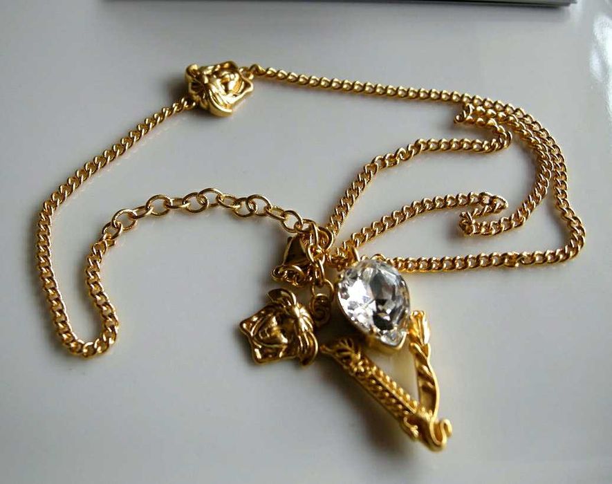 Versace naszyjnik z kryształem