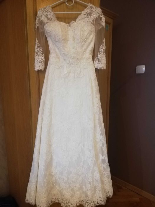 Suknia ślubna kolor ecru