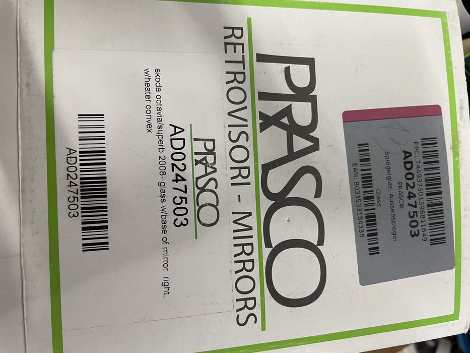 Espelho retrovisor direito para Skoda Octavia/Superb 2008