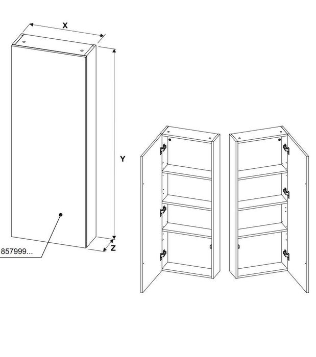 Szafka pod umywalkę Roca Style 60 i 80, Goodhome Imandra 80, szafka wisząca Roca 40 i 45 cm