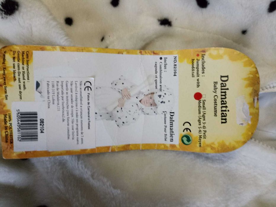 Fato de carnaval - Dalmata - 5-6 anos