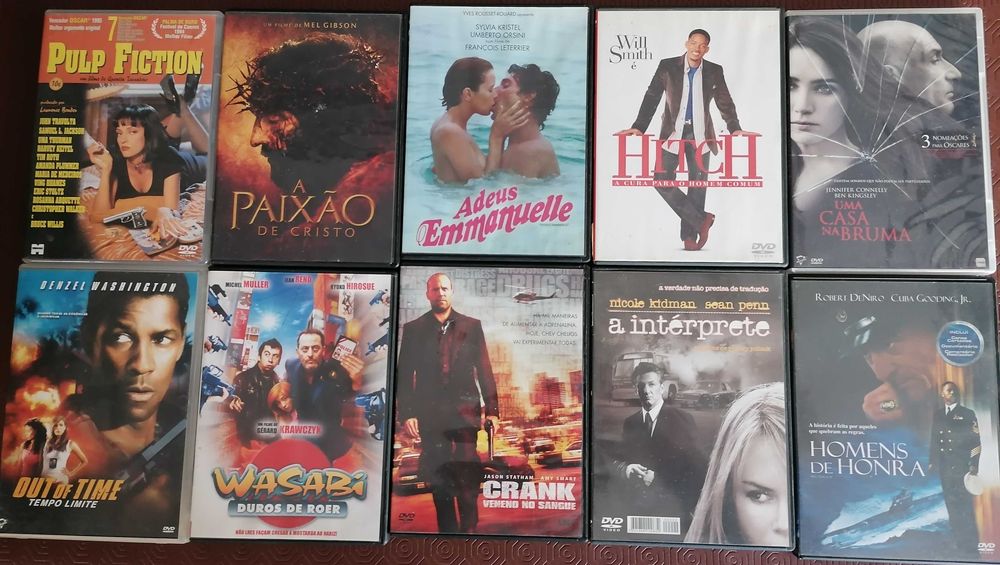 Dvds de filmes originais, lote 2, 10 un, por 5€