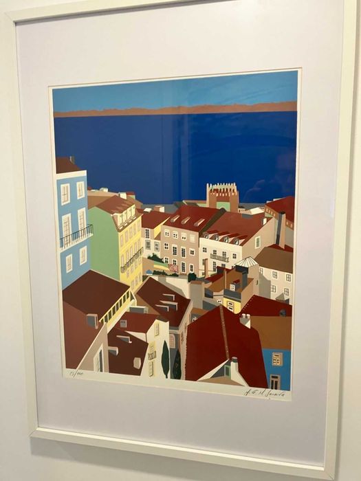 Serigrafia cidade Lisboa de J. G. Molina Saraiva