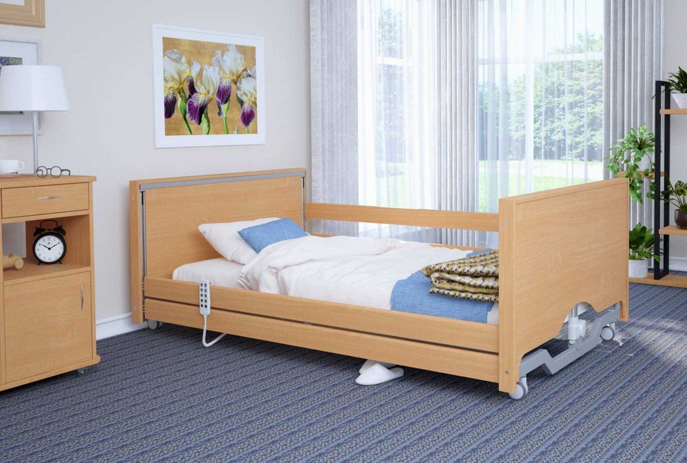 NOWE Łóżko rehabilitacyjne obniżone Taurus 2 WIDE LOW LUX 120 cm