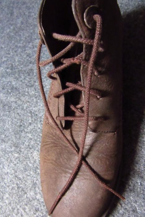 Botas em pele