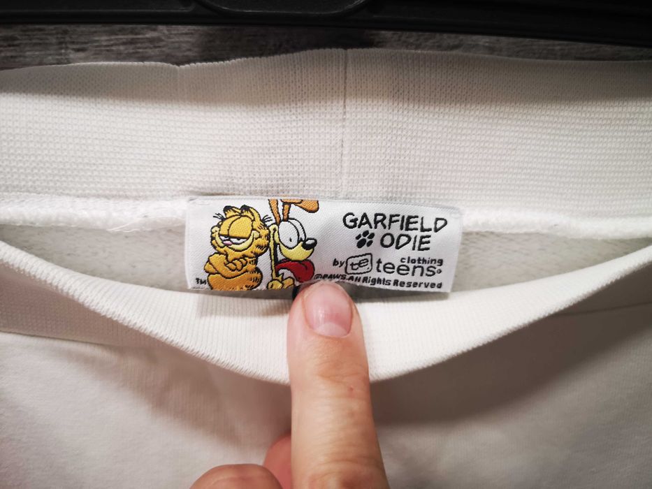Teens- Garfield- swietne spodnie dresowe dzwony- m