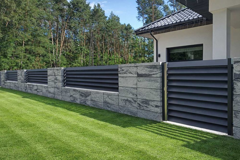 Ogrodzenia nowoczesne z aluminium, ogrodzenie aluminiowe