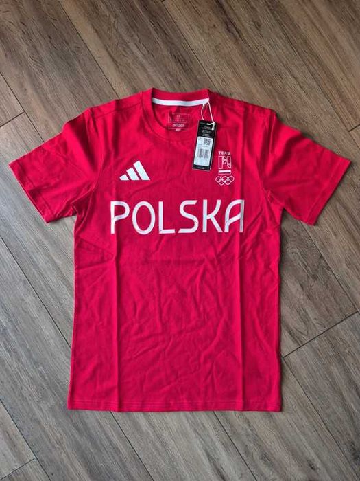 Adidas igrzyska olimpijskie koszulka bawełna oficjalna olimpiada XS