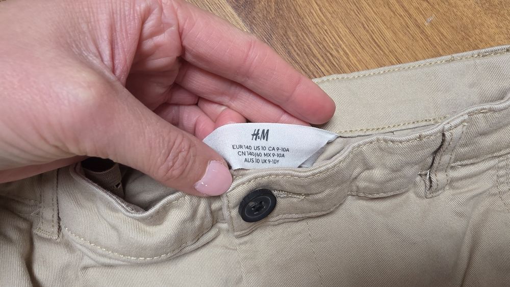 Spodnie chinosy h&m 140