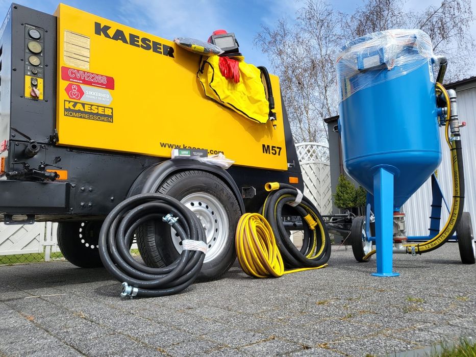 Piaskarka kompresor sprężarka komplet dostawa szkolenie w cenie