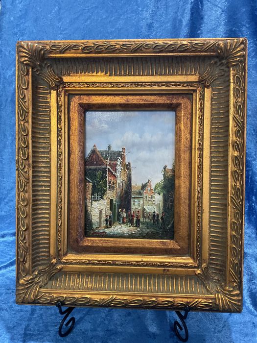 Pintura óleo em madeira sendo Irlanda 28x33cm