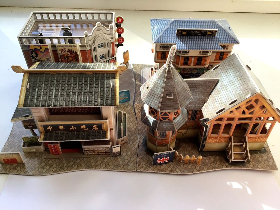 3D  WORLD STYLE паперові будиночки, пазл