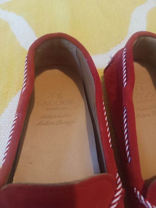 Mocassins da saccor brothers em pele