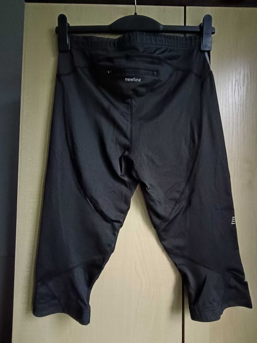 Leginsy sportowe 3/4 czarne Newline 40 L S2