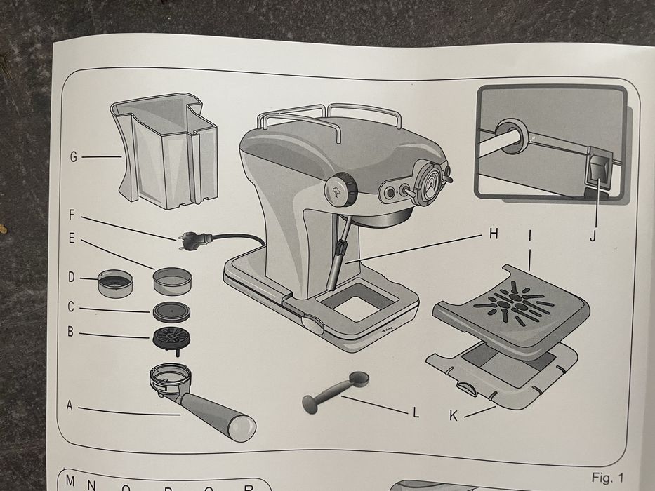 Expres do kawy kolbowy ARIETE 138915 Błękitny jak nowy