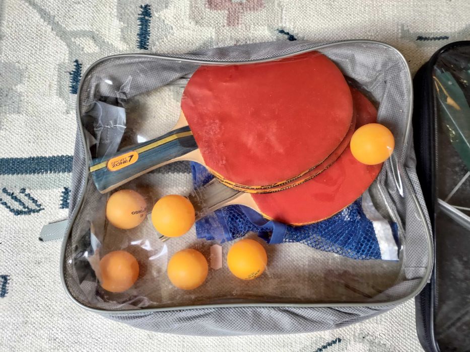 Set de Ténis de Mesa / Ping Pong - Raquetes, Bolas, Rede e Suporte