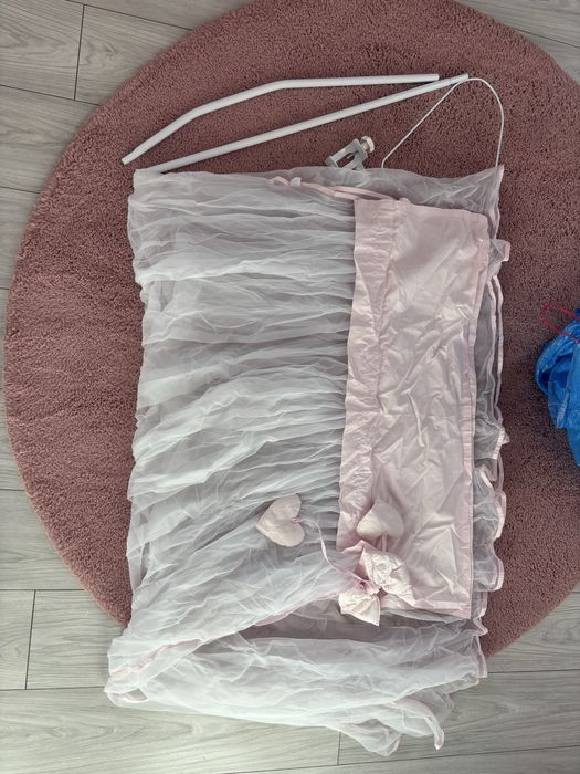 Baldachim nad lozeczko tiulowy