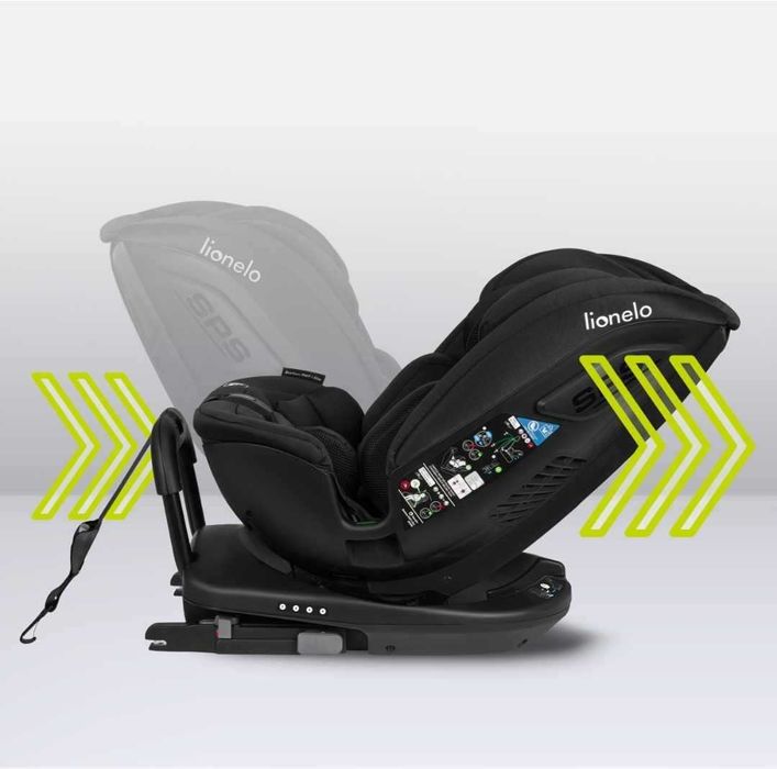 Fotelik samochodowy Lionelo Bastian RWF i-size Obracany 360°, Isofix
