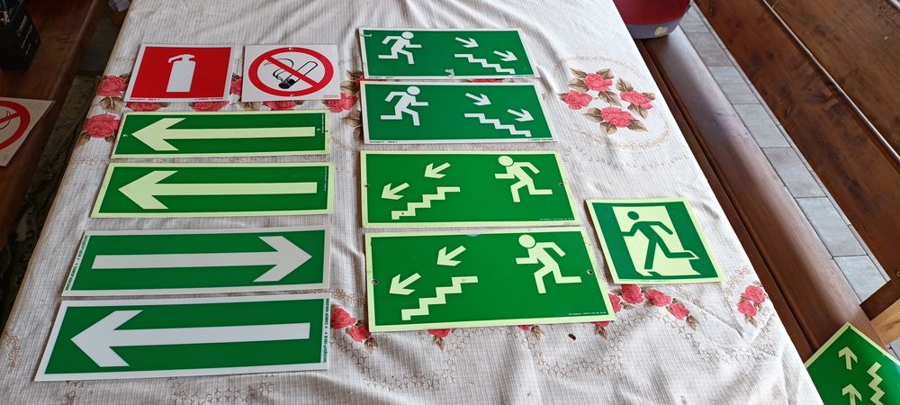 Znaki Ostrzegawcze Gaśnica/Zakaz Palenia PCV