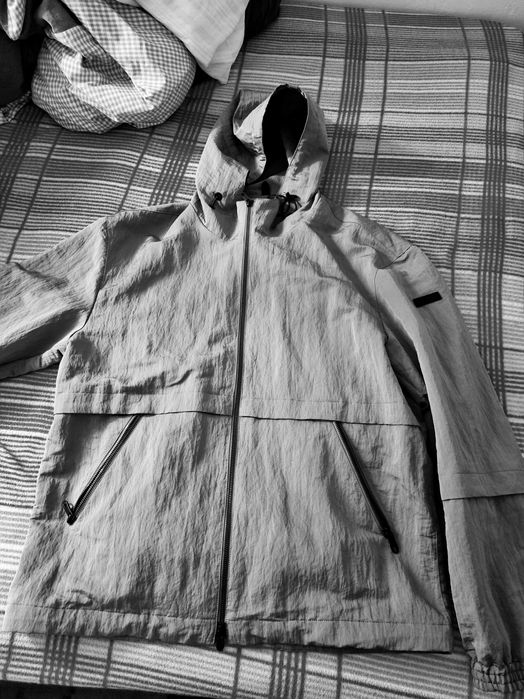 Casaco de frio com mochila masculino ZEGNA