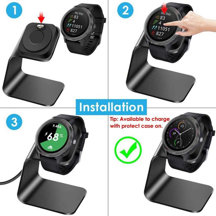 Kimilar ładowarka USB Garmin Vivoactive 3/4S Fenix 7S Venu Forerunner