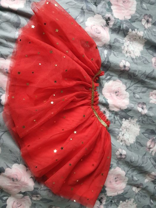 Spódnica pepco czerwona tiulowa