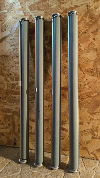 Conjunto de 4 Estores de Correr IKEA, SKOGSKLÖVER, cinza, 80x195 cm