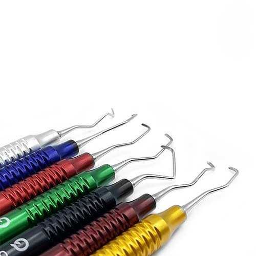 Kit de Curetas Gracey (5 Peças) – Aço Inoxidável de Alta Precisão