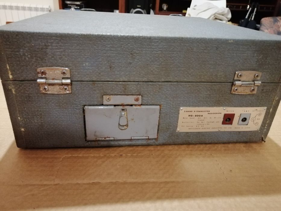 Rádio gira disco portátil