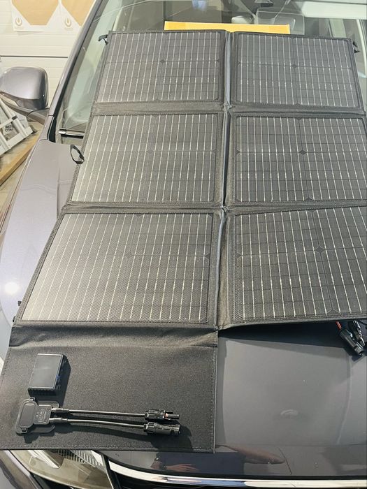 Neo Tools Panel słoneczny, przenośny, ładowarka 120W