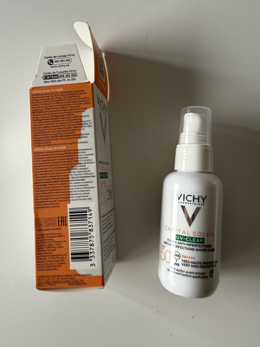 Protetor facial Fluido 50+ Vichy anti imperfeições