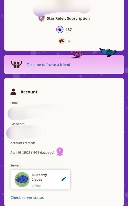 акаунт Star Stable Online