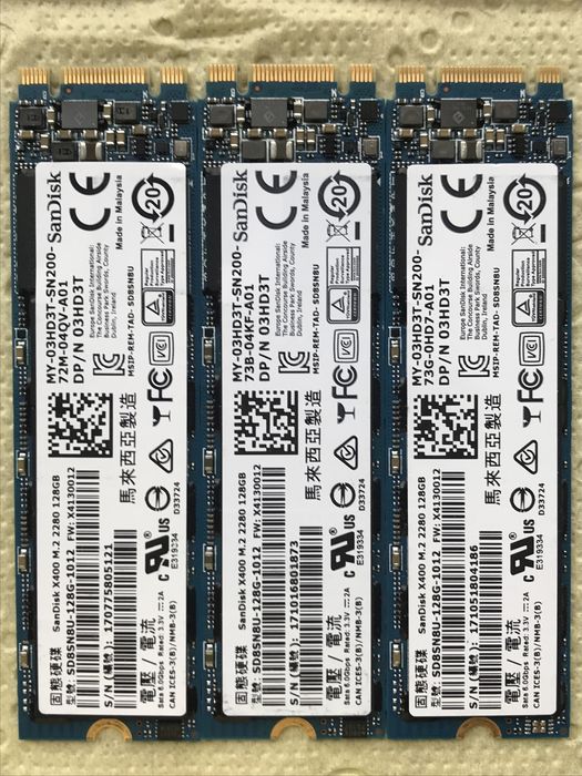 SSD накопичувач M2 SanDisk 128Gb в невідомому стані