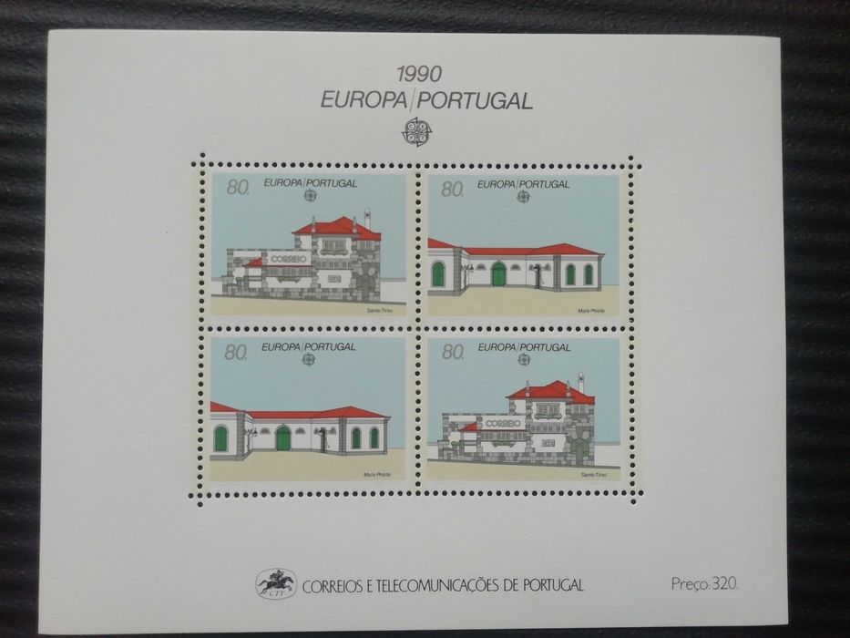 Bloco nº111 Europa-Portugal 1990 -Correios