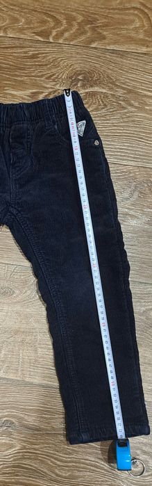 Вельветові штани на флісі розміром 116