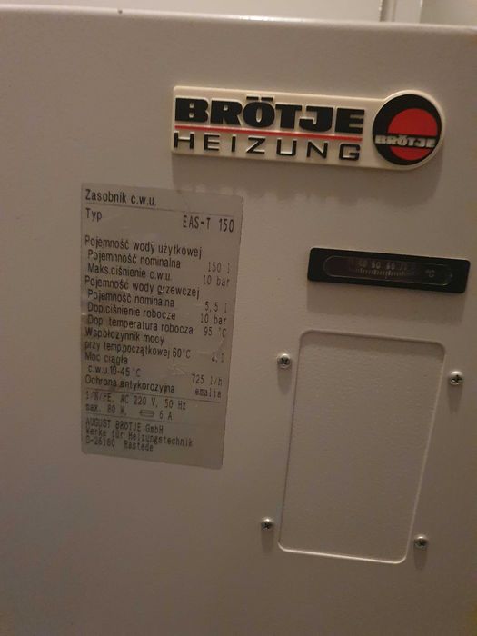 kocioł gazowy Brötje Trioblok TE20 z zasodnikiem