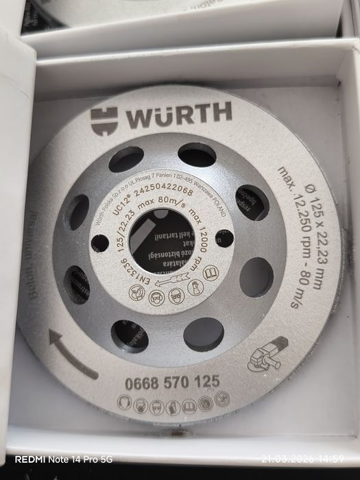 Taracza wurtha do szlifowania betonu