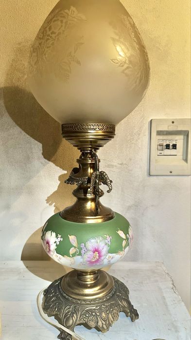 Candeeiro porcelana de mesa