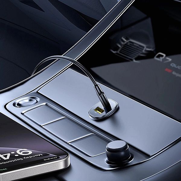 Ładowarka samochodowa Baseus GoTrip USB-C / USB-A 30W - czarna